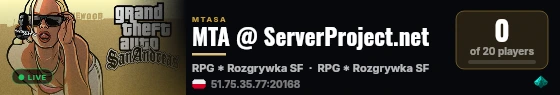 MTA @ ServerProject.net live status badge