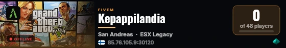 Kepappilandia live status badge