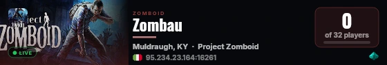 Zombau live status badge