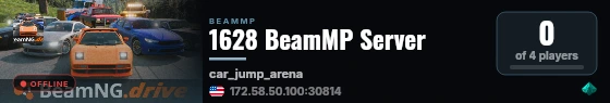 1628 BeamMP Server live status badge