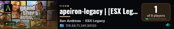 apeiron-legacy | [ESX Legacy] live status badge