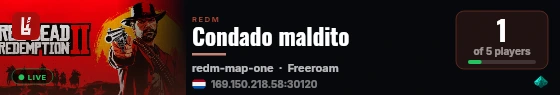 Condado maldito live status badge