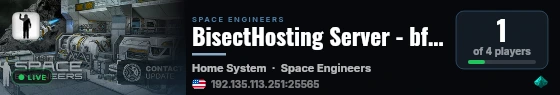 BisectHosting Server - bf4bb12e live status badge