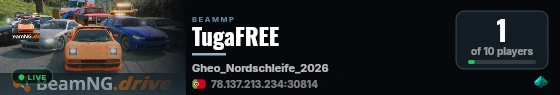 TugaFREE live status badge