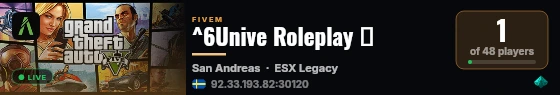 ^6Unive Roleplay 🏂 live status badge