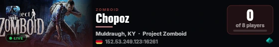 Chopoz live status badge