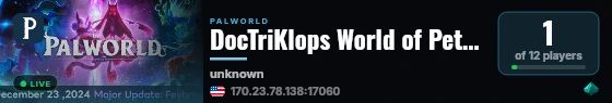 DocTriKlops World of Pet Obedience live status badge