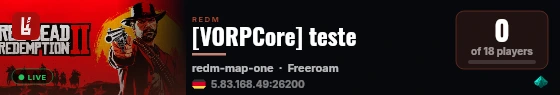 [VORPCore] teste live status badge