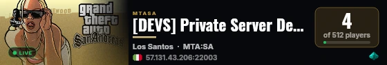 [DEVS] Private Server Development live status badge