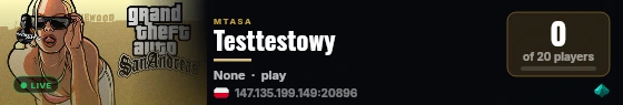 Testtestowy live status badge