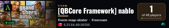 [QBCore Framework] nablo live status badge