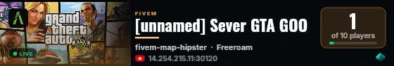 [unnamed] Sever GTA GOO live status badge