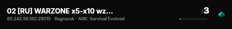 02 [RU] WARZONE x5-x10 wzds.ru [NoMods] PVE - (v361.5) live status badge