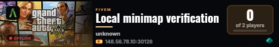 Local minimap verification live status badge