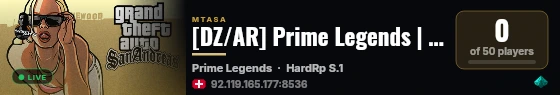 [DZ/AR] Prime Legends | RolePlay | Season 1.0 | live status badge