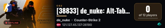 [38833] de_nuke: Alt-Tabt vs Team_Klunke_DK live status badge