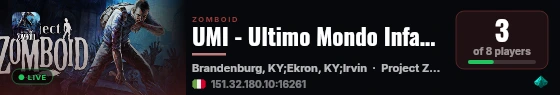 UMI - Ultimo Mondo Infame live status badge