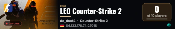 LEO Counter-Strike 2 live status badge