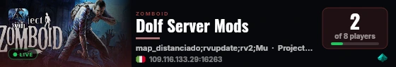 Dolf Server Mods live status badge