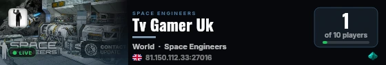 Tv Gamer Uk live status badge