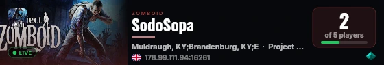 SodoSopa live status badge