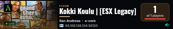 Kokki Koulu | [ESX Legacy] live status badge