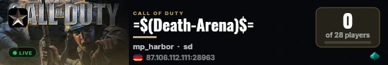 =$(Death-Arena)$= live status badge