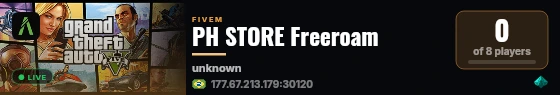 PH STORE Freeroam live status badge