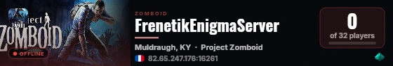 FrenetikEnigmaServer live status badge