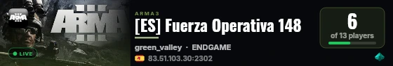[ES] Fuerza Operativa 148 live status badge