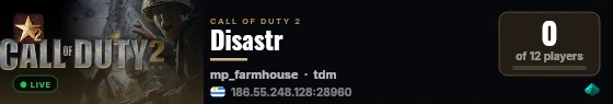 Disastr live status badge
