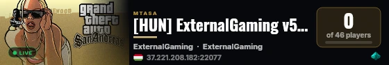 [HUN] ExternalGaming v5 - GazdagRP || Eredeti || 150.000.000$ || 700.000PP || live status badge