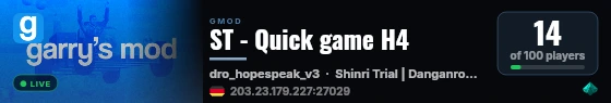 ST - Quick game H4 live status badge