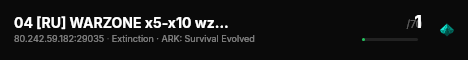 04 [RU] WARZONE x5-x10 wzds.ru [NoMods] PVE - (v361.5) live status badge