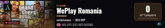 WePlay Romania live status badge