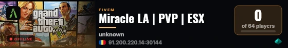 Miracle LA | PVP | ESX live status badge