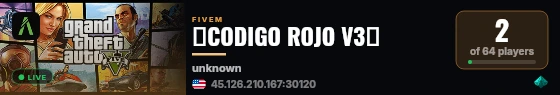 🔴CODIGO ROJO V3🔴 live status badge