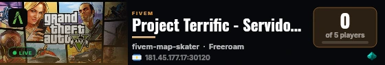 Project Terrific - Servidor QBCore en español live status badge