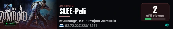 SLEE-Peli live status badge