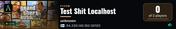Test Shit Localhost live status badge