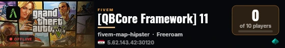 [QBCore Framework] 11 live status badge