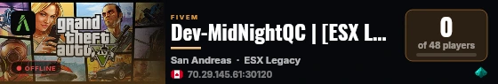 Dev-MidNightQC | [ESX Legacy] live status badge