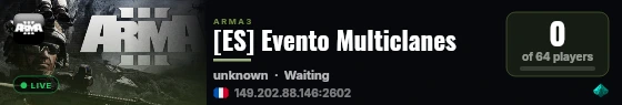 [ES] Evento Multiclanes live status badge