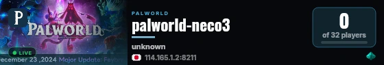 palworld-neco3 live status badge