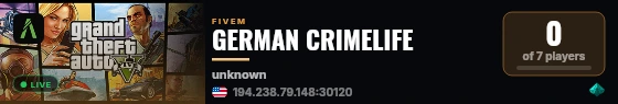 GERMAN CRIMELIFE live status badge