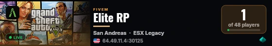 Elite RP live status badge