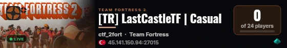 Team Fortress live status badge