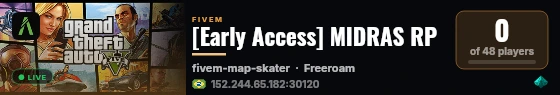 [Early Access] MIDRAS RP live status badge