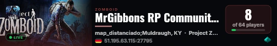 MrGibbons RP Community Server .gg/mrgibbon live status badge