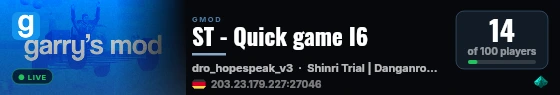ST - Quick game I6 live status badge